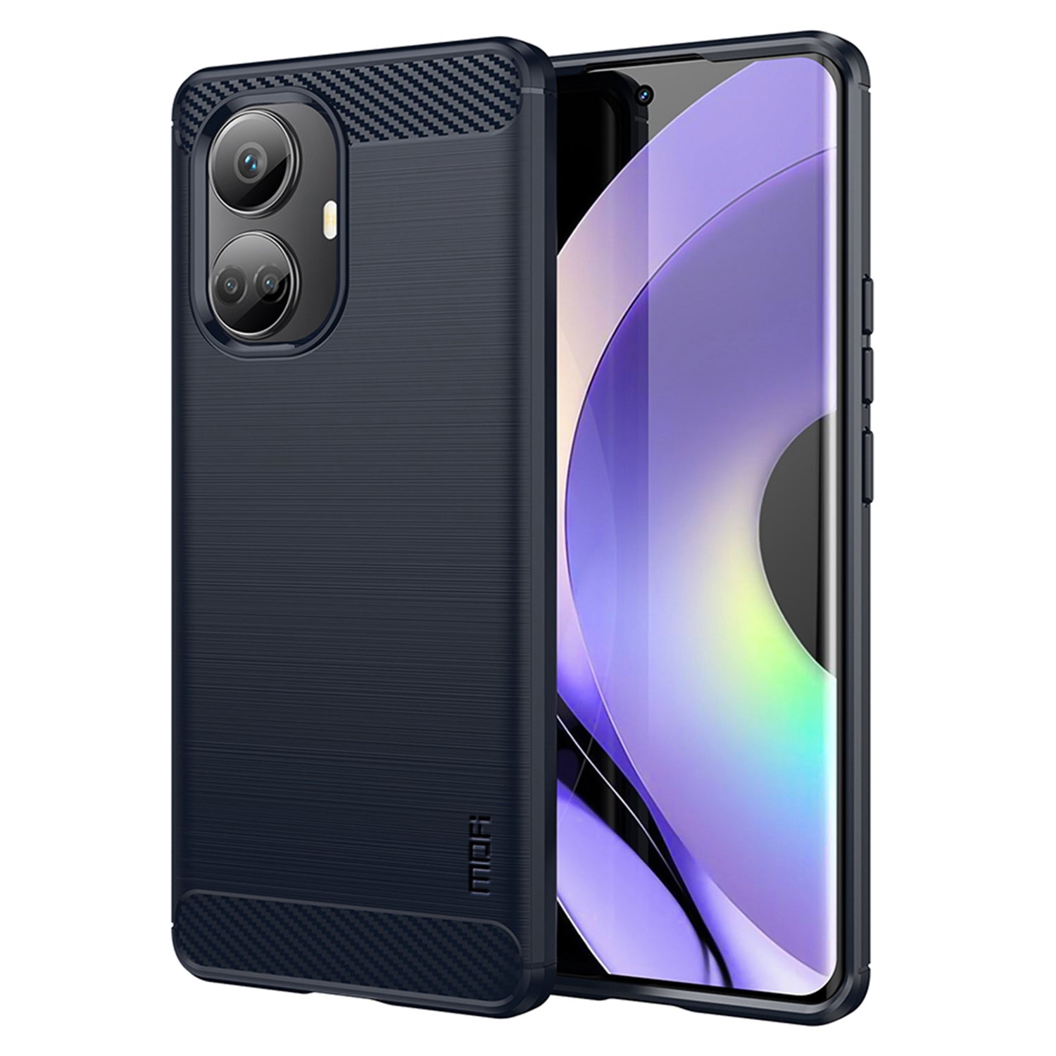 MOFI JK TPU Series-1 Carbon Fiber Phone Cover for Realme 10 Pro 5G Anti-collision TPU Brushed Phone Case Shell MOFI JK TPU Series-1 Carbon Fiber Phone Cover for Realme 10 Pro 5G Anti-collision TPU Brushed Phone Case Shell